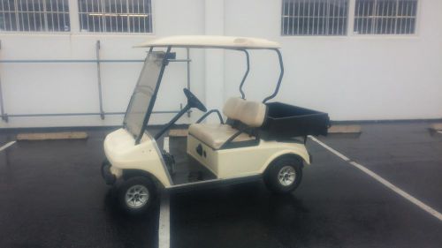 2008 48v 48 volt tan club car ds industrial burden carrier utility box golf cart for sale