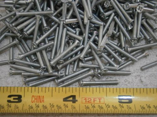 Machine Screws #2/56 x 3/4&#034; Long Phillips Flat Head Steel Zinc Lot of 100 #5142