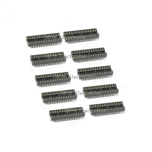 10pcs dip-24 24 pin 24pin dip sip ic sockets adaptor solder type narrow for sale
