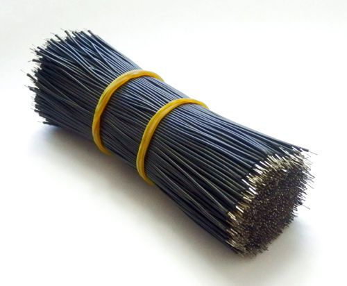 1000pcs electronic lead wire electrony lead wire 10cm black lw-04b for sale