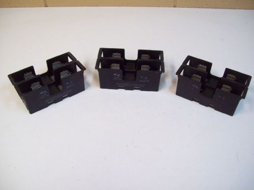 Connectron 262-33 fuse holder 60a 250v - lot of 3 - used - free shipping for sale