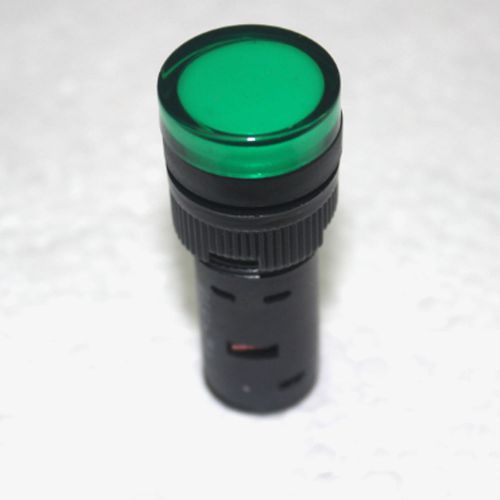Ac 220v 16mm hole green led pilot dash light ad16-16c 20ma max current for sale