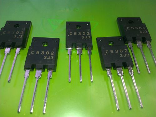 [10 pcs] 2SC5302 Sanyo Transistor NPN Uceo=800V Ic=15A 75W TO-3PML marking C5302