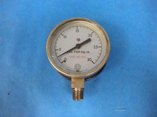 U.S. Gauge 0 - 30 lb. Pressure Gauge