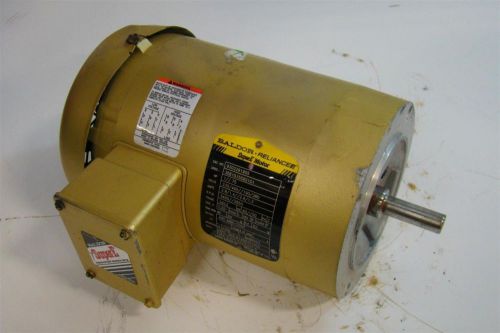 Baldor Reliancer electric Motor 1/.75HP 230/460V 3450/2850Rpm PH3 9302291905