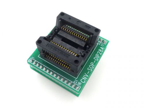 SOP28 TO DIP28 SOIC28 IC Test Socket CNV-SOP-DIP28A Width 8.6mm Pitch 1.27mm