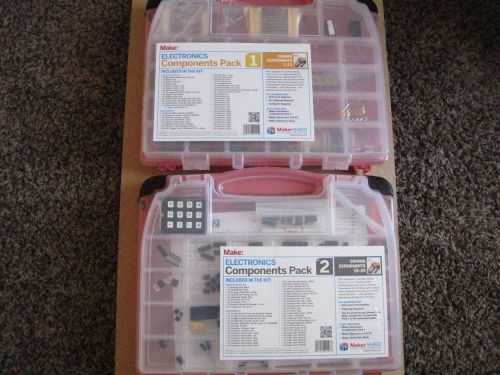 RADIO SHACK MAKE: IT ELECTRONIC COMPONENT KITS 1 &amp; 2 With Manual