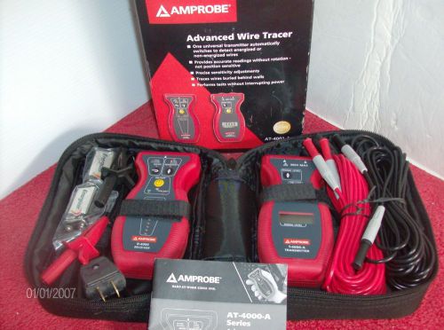 amprobe AT 4001-A advanced wire tracer with cables &amp; case up to 300 V
