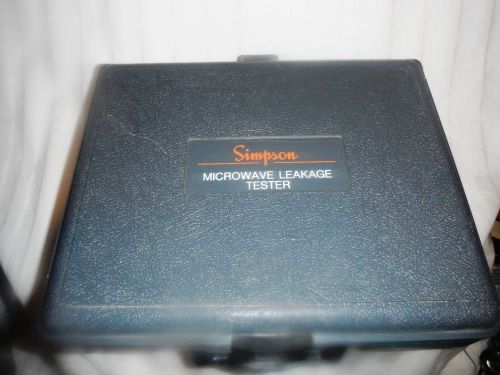 SIMPSON MICROWAVE LEAKAGE TESTER MODEL # 380-2