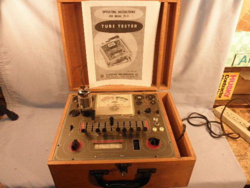 Superior TV-11 Tube Tester -Workingn- Tests Early 4,5,6 pin Tubes &amp; More NR