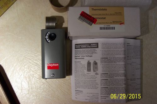 DAYTON 1UHH4 THERMOSTAT SPST OPENS OR CLOSES ON TEMP RISE 22 AMP NEW!