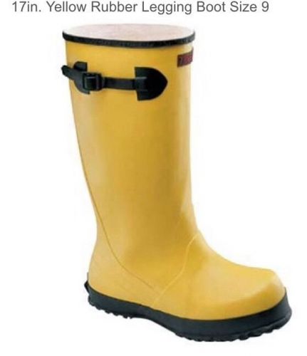 Leggin Boot Yellow Work Overboot Sz 9 Waterproof Tingley Rubber