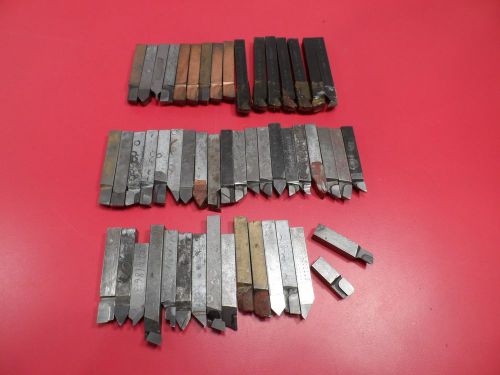 Machinist Lathe Tools: Lot of 50 Carbide Tipped Tool Bits, 3/8&#034;