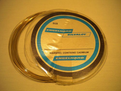Engelhard Silvaloy Silver Brazing Alloy with Cadmium 1.1 Ounce Size 1/32