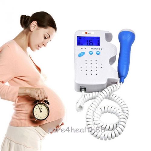 2015 fda fetal doppler 3mhz fetal heart monitor with lcd display most popular for sale