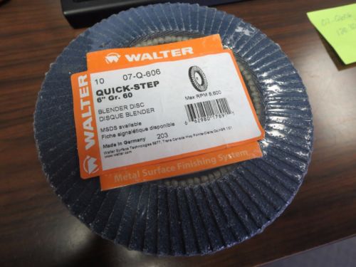 walter quick step 07-Q-606 blender disc disque blender 6&#034; gr. 60 quantity 10