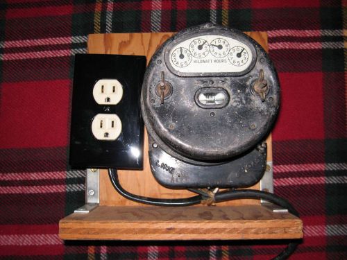 Vintage Antique General Electric Watthour Meter / Type I-14 , Works Great