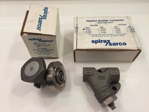 Spirax Sarco UTD52L Steam Trap 66173C and 1/2&#034; SS Strainer 67974 NIB NOS Lot