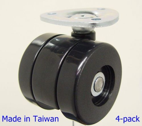 Oajen 2&#034; 50mm caster with plate, high capacity, pack of 4, riveted wheel, for sale