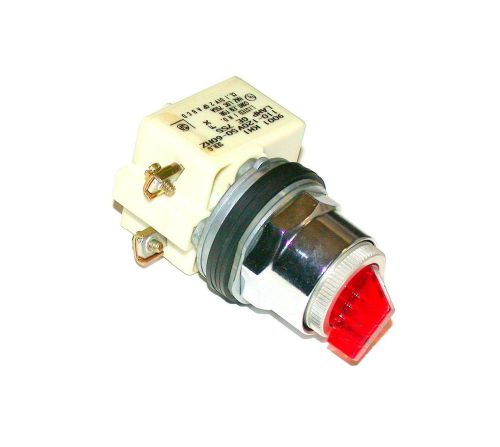 New square d red illuminated maintained selector switch model 9001k11jir for sale