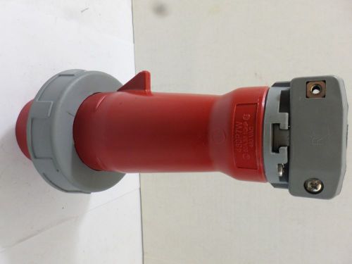 Used Hubbell 460P7W 60A 10HP 480 VAC Pin and Sleeve Plug