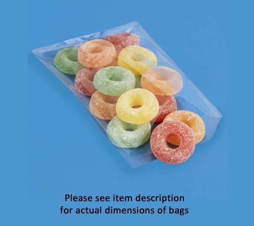 300 3x4 in. polypropylene cello crystal clear uline plastic bags fda compliant for sale