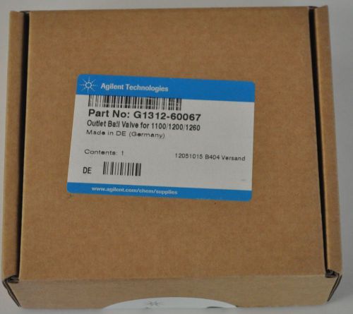 New in Box Agilent Technologies Outlet Ball Check Valve G1312-60067
