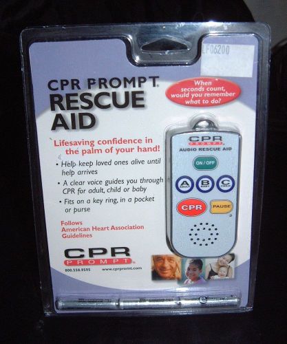 CPR PROMPT AUDIO RESCUE AID NEW &amp; SEALED GREAT ITEM FREE SHIPPING NICE PRICE