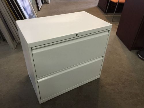 2 drawer lateral sz file cabinet by hon office furniture model 9172b w/lock&amp;key for sale