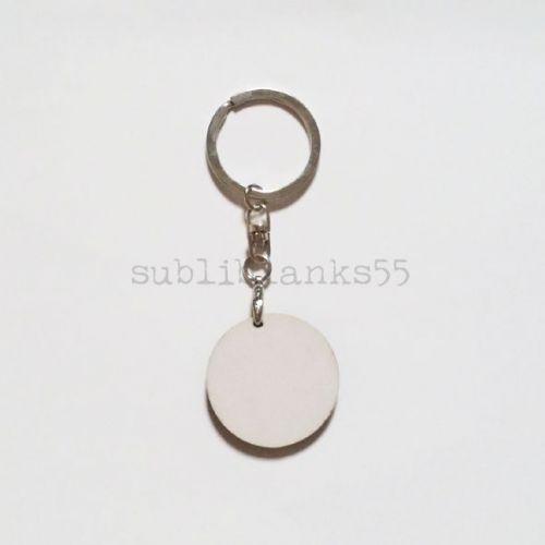 Sublimation Blanks Heat Transfer Round HB Keychains Keyrings (14 pieces)