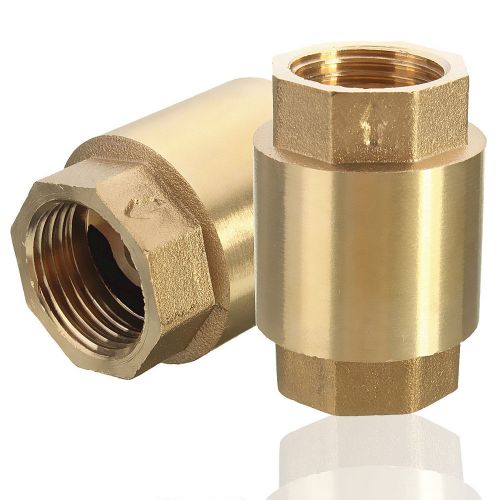 1/2&#039;&#039; brass bspp internal thread 21mm in-line spring vertical check valve 200wog for sale