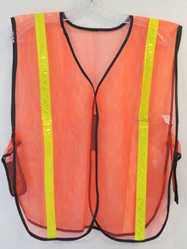 Neon Orange Mesh Safety Vest - COMEIT-WEAR FV-1S New