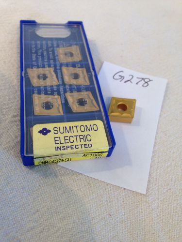 8 NEW SUMITOMO CNMG 432-ESU CARBIDE INSERTS. CNMG 120408N GRADE: AC1000.  {G278}