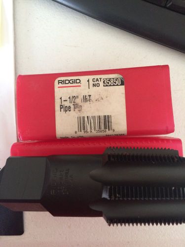RIDGID 1 1/2&#034; PIPE TAP 35850 MADE IN U.S.A. Tool Pipe Taps