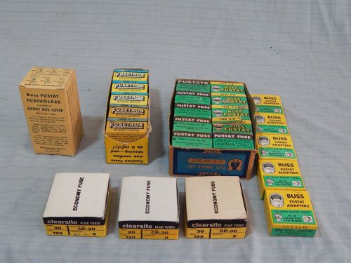 Huge Mixed Lot Plug Fuses Buss Fustat Fusetron Clearsite