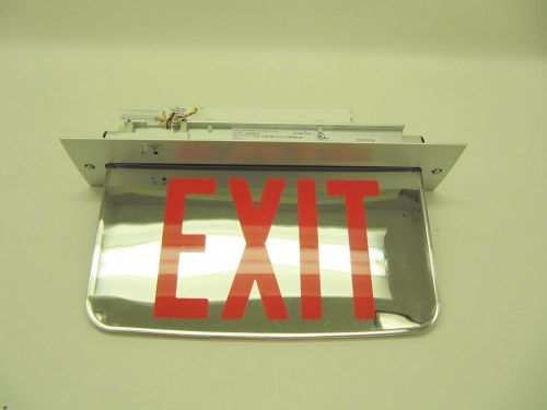 NIb Hubbell LiteForms LECDRXNE-XK Red Double Face Edge-Lit LED Exit Sign