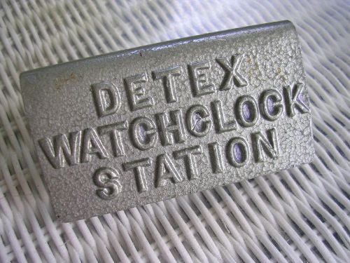 VINTAGE DETEX WATCHCLOCK STATION #8  Key  Original Label