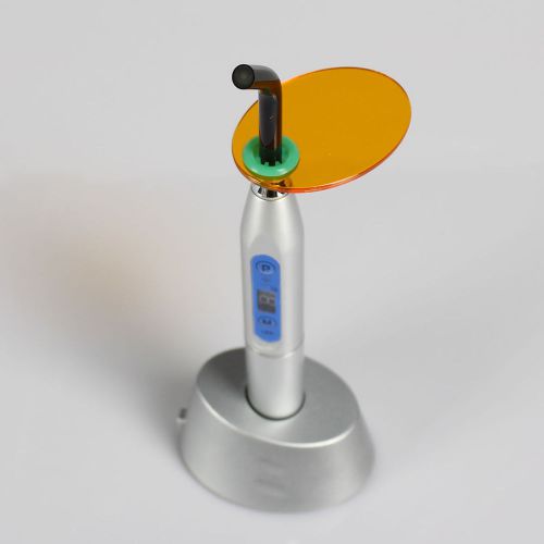 Silver Wireless Cordless Dentist LED Health Dental Curing Light Lamp 1500mw 5W