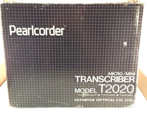 NEW IN BOX Olympus Pearlcorder T2020 Micro Mini Cassette Transcriber Recorder