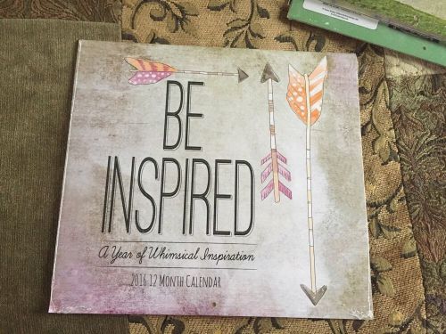 2016 BE INSPIRED Wall Calendar NEW Motivational Quotes &amp; Inspiration Buy Now