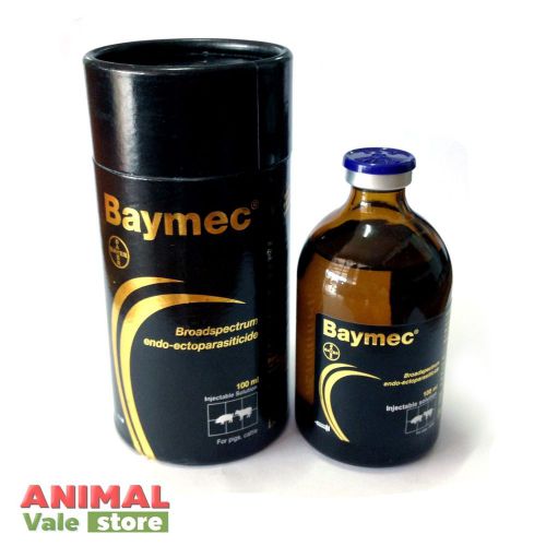 Baymec 100 ml - Ivermectin 10% for Pigs Cattle from Bayer EXP 4/2017 No Irritate