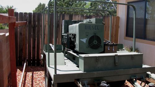 10k watt diesel generator mep003a onan, m116a cargo trailer (titled &amp; licensed) for sale