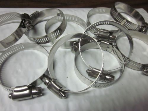 25pc 2-1/4&#034; clamp stainless steel hose clamps 1-1/2&#034; - 2-1/4&#034; goliath industrial for sale