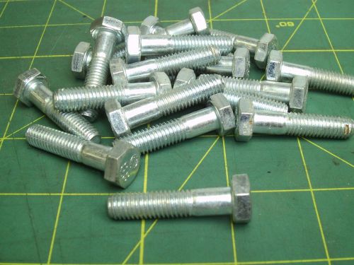 M8-1.25 x 35 mm hex cap screw bolts class 8.8 zinc (qty 18) #57381 for sale