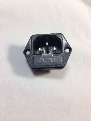 Male plug inlet panel socket connector iec 320 c14 10a 250v fuse holder for sale