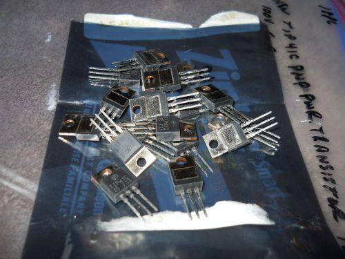 18) new tip41c power transistors, pnp, 100 volts, 6 amps, to-220 package, new!! for sale