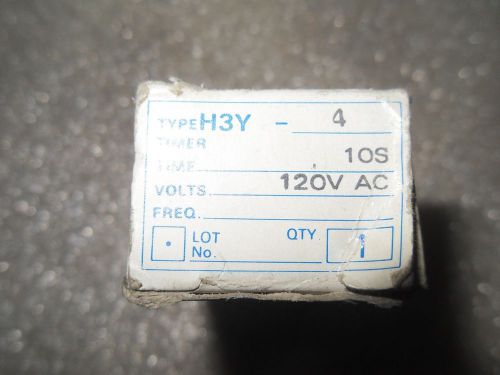 (RR13-3) 1 NIB OMRON H3Y-4-AC120-10S TIMER