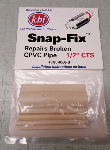 Snap-fix repair coupling 1/2&#034; cpvc repairs broken pipe snc-0500-b *new* for sale