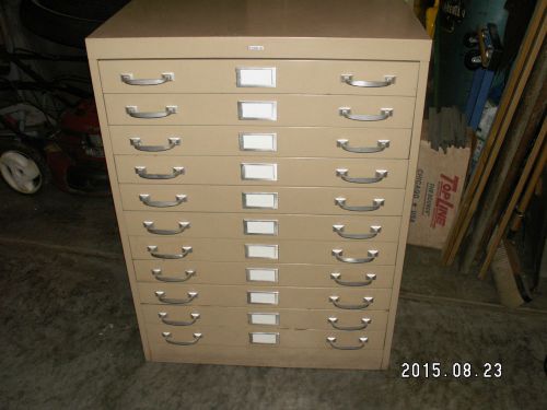Cole 11 Drawer Blueprint Cabinet, Parts cabinet, Tool box, Tools