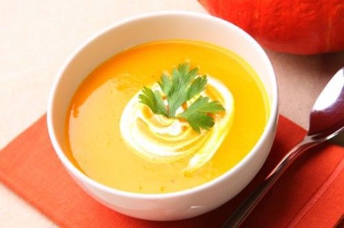Soup Recipe Thai Pumpkin Bisque Food Delicious Dish Asian Cooking Menu Cuisine